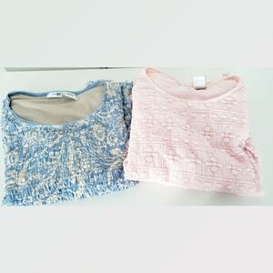East 5th Set of Two Tops Blue and Pink